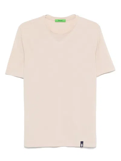 Drumohr Short Sleeve T-shirt In Beige
