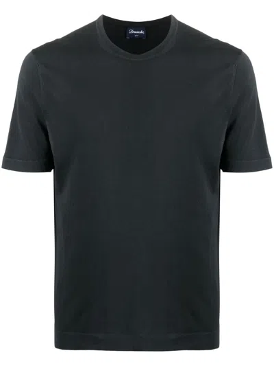 Drumohr Short-sleeve T-shirt In Black