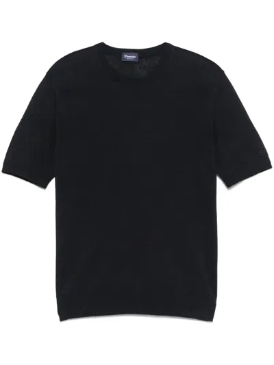 Drumohr Short Sleeve T-shirt In Blue
