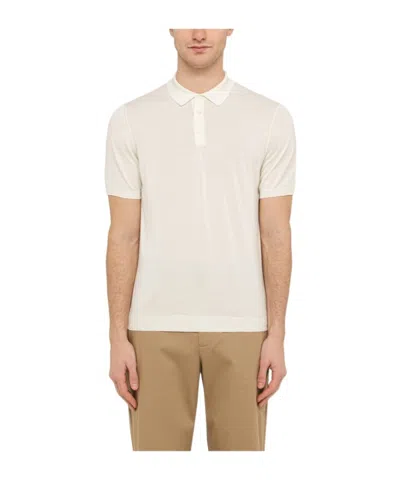 Drumohr Short-sleeved Polo Shirt In White