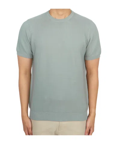 Drumohr Short-sleeved Sweater In Gray
