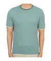 Drumohr Short-sleeved Sweater In Green