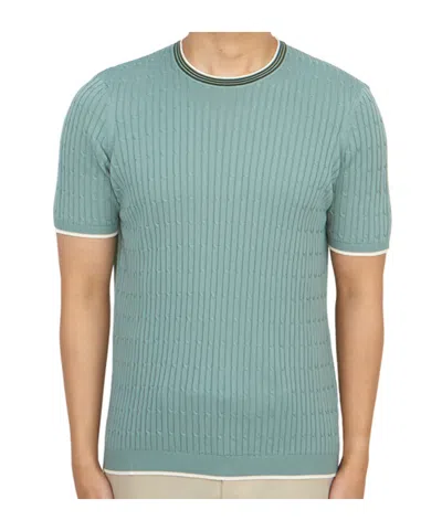 Drumohr Short-sleeved Sweater In Green