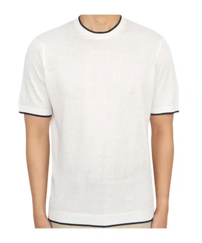 Drumohr Short-sleeved Sweater In White