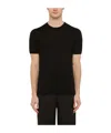 Drumohr Short Sleeves Turtle Neck T-shirt Clothing In Black