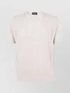 Drumohr Short Sleeves Round Neck T-shirt In Neutral