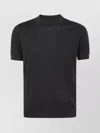 Drumohr Short Sleeves Turtle Neck T-shirt In Black