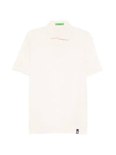 Drumohr Short-sleeve Polo Shirt In Neutral