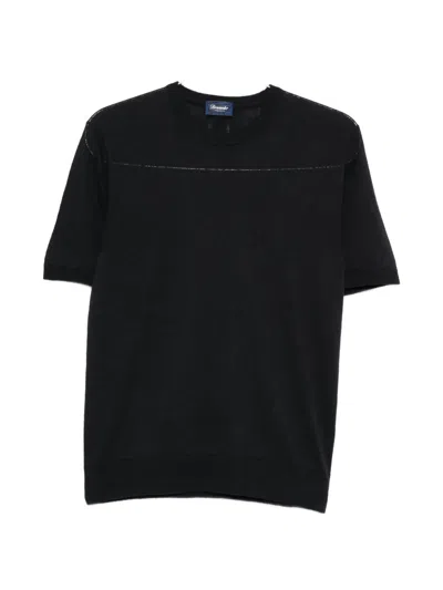 Drumohr Short-sleeve T-shirt In Black