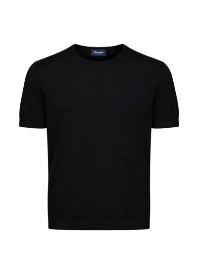 Drumohr Short-sleeve T-shirt In Black