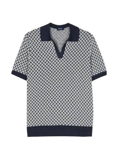 Drumohr Short-sleeve T-shirt In Blue