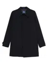 Drumohr Long-sleeved Lapel Jacket In Blue