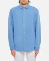 Drumohr Piquet Shirt In Blue