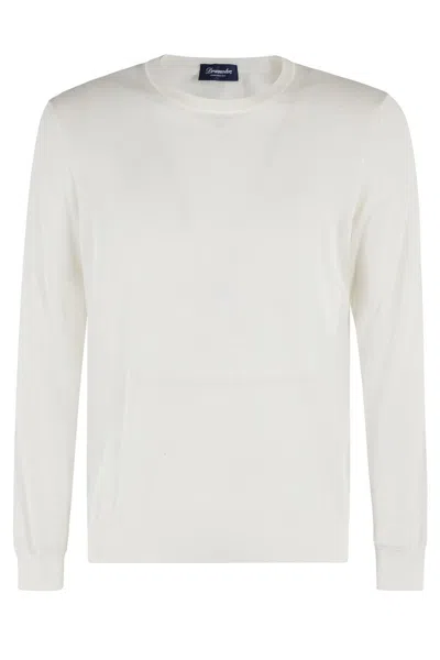 DRUMOHR SMOOTH KNIT SWEATER WITH RIBBED CUFFS