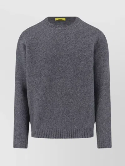 DRUMOHR SOFT TEXTURED CREWNECK SWEATER WITH RIBBED CUFFS