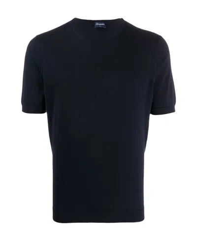 DRUMOHR DRUMOHR SHORT-SLEEVED CREWNECK KNITTED JUMPER