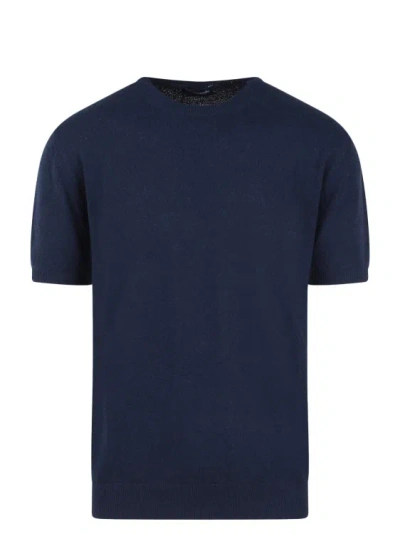 Drumohr Sponge T-shirt In Blue
