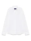 Drumohr Stand-up Collar Shirt In White