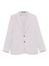 Drumohr Striped Blazer In Neutrals