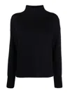 Drumohr Long Sleeve Turtle-neck Sweater In Blue