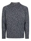 Drumohr Crewneck Cashmere Sweater In Blue