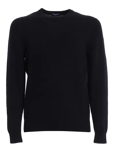 Drumohr Merinos Crewneck In Azul Oscuro
