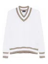 Drumohr Long Sleeve Crew Neck Sweater Clothing In White