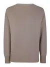 Drumohr Long Sleeves Crew Neck Oversized Sweater In Gris