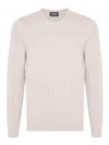 Drumohr Long Sleeve Crew-neck Sweater In Neutral