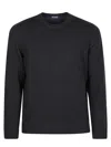 Drumohr Rasato Tubico Sweater In Black