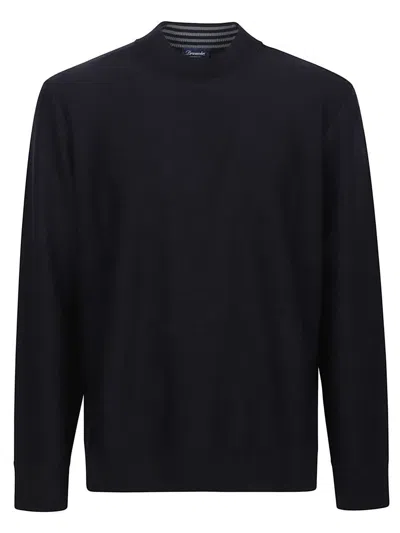 Drumohr Round Neck Sweater In Blue