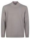 Drumohr High Neck Sweater In Brown