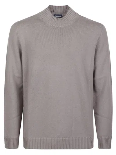 Drumohr High Neck Sweater In Gray