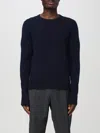 Drumohr Black Wool Crew Neck Sweater In Blau