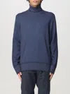 Drumohr Roll-neck Wool Jumper In Blau