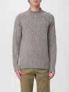 Drumohr Mock-neck Raglan-sleeve Sweater In Gray
