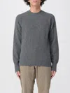 Drumohr Man Sweater Grey Size 42 Lambswool In Gray