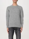 Drumohr Crew Neck Wool Sweater In Grau