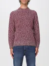 Drumohr Grape-coloured Pattern Wool Sweater In Multi