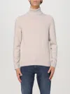 Drumohr Ribbed Turtleneck Sweater Long Sleeves In Yellow Cream