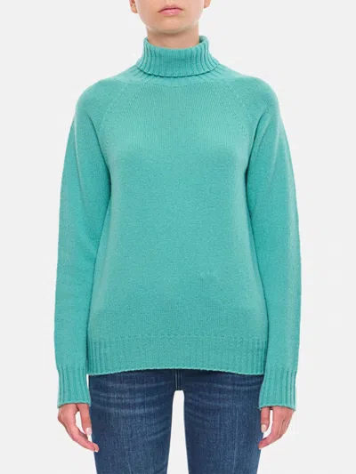 Drumohr Turtleneck Sweater In Blue