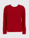 Drumohr Rib-detailed Sweater In Red