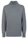 Drumohr Over Turle Neck Sweater In Gray