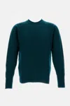 Drumohr Small Cable-knit Crewneck Sweater In Blue