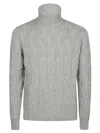 Drumohr Treccia Turtleneck In Grey