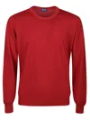 Drumohr Crewneck Wool Sweater In Red