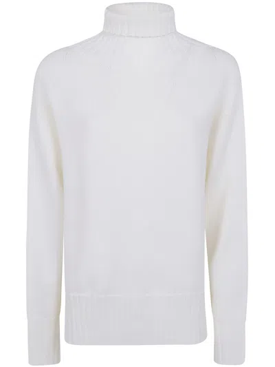 Drumohr Long-sleeve High-neck Top In White