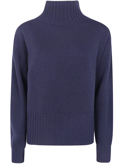 Drumohr Sweater V Neck "l5mn504l 785 Navy" In Blue