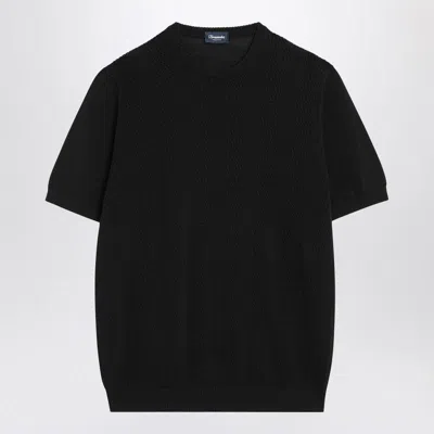 Drumohr Sweater With Perforated Details In Black