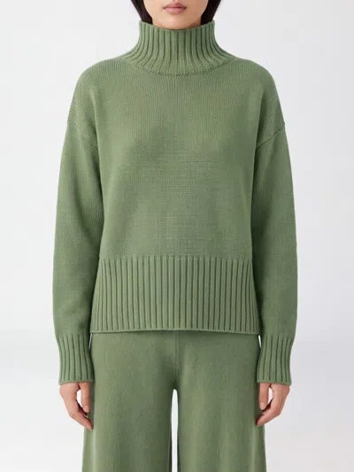 Drumohr Sweater Woman Color Green In Animal Print